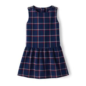 Gymboree NWT Girls Plaid Ponte Peplum Dress - Parisian Chic. Size 7